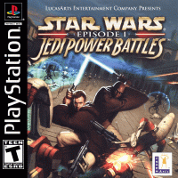 Star Wars Episode I Jedi Power Battles Playstation  box art